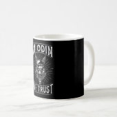 オーディンで我々は信頼 コーヒーマグカップ (正面右)