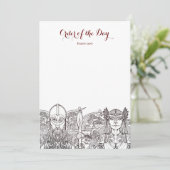 オーディンとフリギェの結婚式のスケジュール 招待状 (スタンド正面)