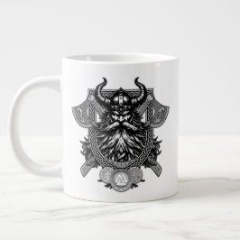 オーディンのヴァイキング戦士 ジャンボコーヒーマグカップ