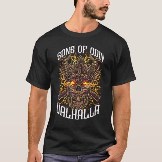 オーディンの息子たち ヴァルハラ ヴァイキング Tシャツ (正面)