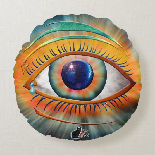 オーディンの目 ラウンドクッション (正面)