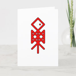 オーディンバイキングBindleadグリーティングカードの目 サンキューカード