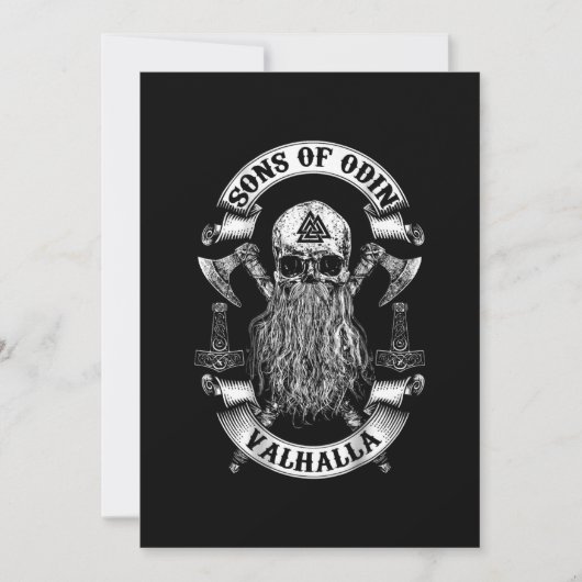 オーディン·ノルディッシュバイキングのバックソン 招待状 (正面)