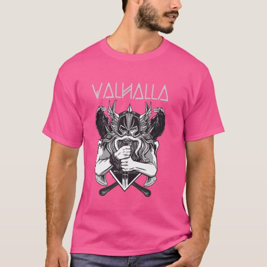 オーディン ノースマン 神 ヴァルハラ ヴァイキング Tシャツ (正面)