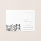 オーディン＆フリッゲ　結婚式出欠確認　箔押しカード 箔カード (内部)