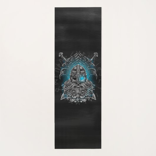 オーディン・レイブンス・バイキング神話ヴァルハラが待ち受ける ヨガマット (裏面)