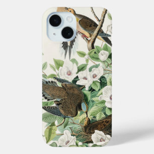 オーデュボンのモーニングダブカリフォルニアハトの絵画 iPhone 15ケース
