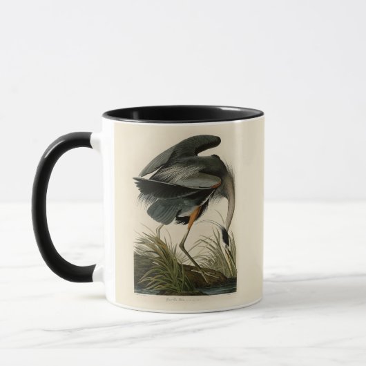オーデュボン アオサギ 湿地の鳥 マグカップ (左)