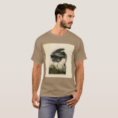 オーデュボン アオサギ 湿地の鳥 Tシャツ (正面フル)