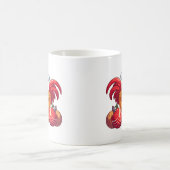 オートсクリスマスチキン、クリスマスファーム鶏 コーヒーマグカップ (中央)