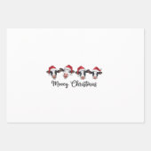 オートсクリスマス牛ムーイクリスマスハイファーハイランドカウズ ラッピングペーパーシート (正面)