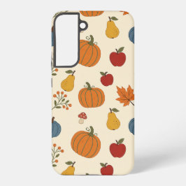 オートゥムンハーベストパンプキンフルーツ柄ケース SAMSUNG GALAXY S22+ケース