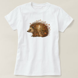 オートゥムンヘッジホッグフォレストシルエットアート Tシャツ