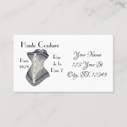 オートオートクチュールコルセットThunder_Cove        名刺 (正面)