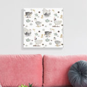 オートオートクチュールテーマボガンフーズのアートワーク キャンバスプリント (インサイチュ (リビング))