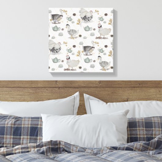 オートオートクチュールテーマボガンフーズのアートワーク キャンバスプリント (インサイチュ (寝室))