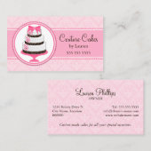 オートクチュールのカスタムなケーキのベーカリー 名刺 (正面/裏面)