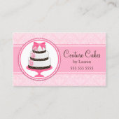 オートクチュールのカスタムなケーキのベーカリー 名刺 (正面)