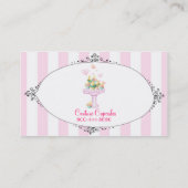 オートクチュールのカップケーキの名刺 名刺 (裏面)