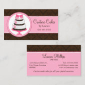 オートクチュールのケーキのベーカリー 名刺 (正面/裏面)