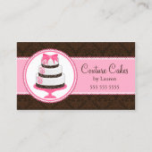 オートクチュールのケーキのベーカリー 名刺 (正面)