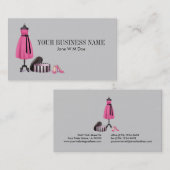 オートクチュールのファッションビジネスカード 名刺 (正面/裏面)