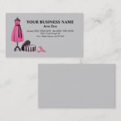 オートクチュールのファッションビジネスカード 名刺 (正面/裏面)