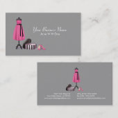 オートクチュールのファッションビジネスカード 名刺 (正面/裏面)