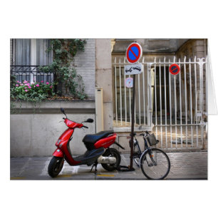 オートクチュールのvéloの弁柄- Paris9からの郵便はがき