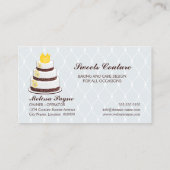 オートクチュールはベーカリーのカスタムを固めます 名刺 (裏面)