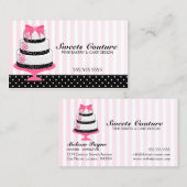 オートクチュールはベーカリーのカスタムを固めます 名刺 (正面/裏面)
