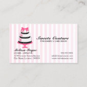 オートクチュールはベーカリーのカスタムを固めます 名刺 (裏面)