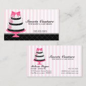 オートクチュールはベーカリーのカスタムを固めます 名刺 (正面/裏面)