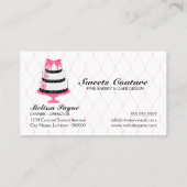 オートクチュールはベーカリーのカスタムを固めます 名刺 (裏面)