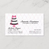 オートクチュールはベーカリーのカスタムを固めます 名刺 (裏面)