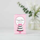 オートクチュールはベーカリーのピンクを固めます 名刺 (スタンド正面)