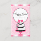 オートクチュールはベーカリーのピンクを固めます 名刺 (正面)