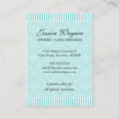 オートクチュールはベーカリーの水を固めます 名刺 (裏面)