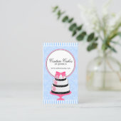 オートクチュールはベーカリーの青を固めます 名刺 (スタンド正面)