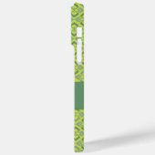 オートクチュールインスパイア名名グリーンダイヤモンドパターン(の模様が)ある Case-Mate iPhoneケース (裏面 / 左)