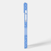 オートクチュールインスパイア名青パターン(の模様が)ある Case-Mate iPhoneケース (裏面 / 左)