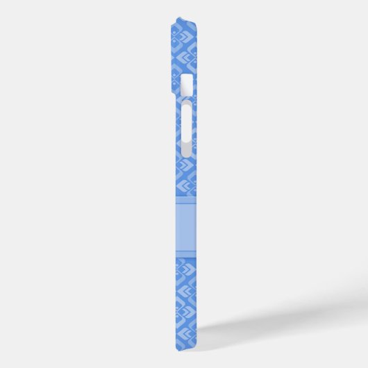 オートクチュールインスパイア名青パターン(の模様が)ある Case-Mate iPhoneケース (裏面 / 左)