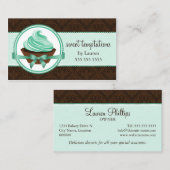 オートクチュールカップケーキダマスクベーカリー 名刺 (正面/裏面)