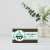 オートクチュールカップケーキダマスクベーカリー 名刺 (スタンド正面)