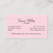 オートクチュールカップケーキベーカリー 名刺 (裏面)