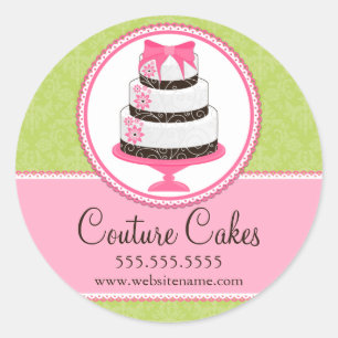 オートクチュールケーキベーカリーボックスシール ラウンドシール