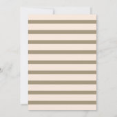 オートクチュールケーキ金ゴールドブライダルシャワー招待 招待状 (裏面)