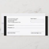 オートクチュールフローラブティックスタイル商品券 (裏面)