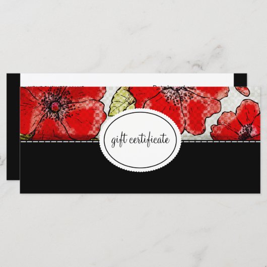 オートクチュールフローラブティックスタイル商品券 (正面/裏面)