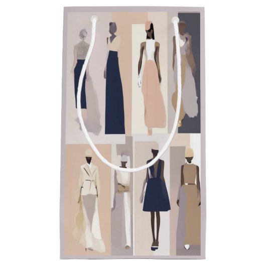 オートクチュールモダンコラージュ抱き枕 スモールペーパーバッグ (正面)